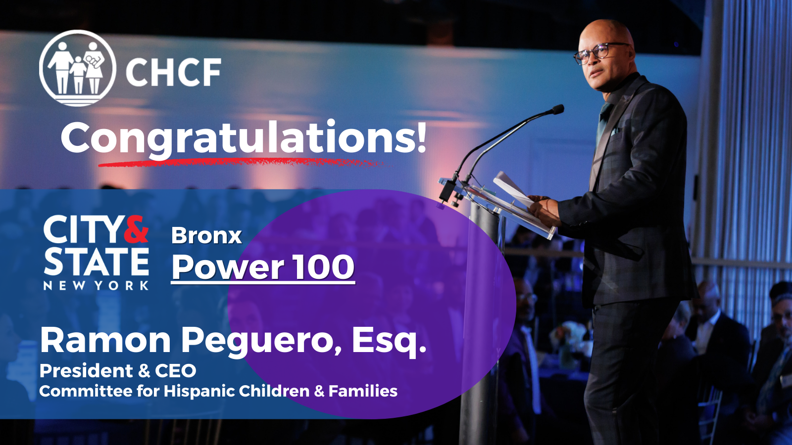 CHCF President & CEO Ramon Peguero Named One of City & States NY Bronx Power 100